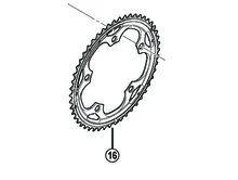 Shimano 105 FC5703 50T Chainring D Type Silver