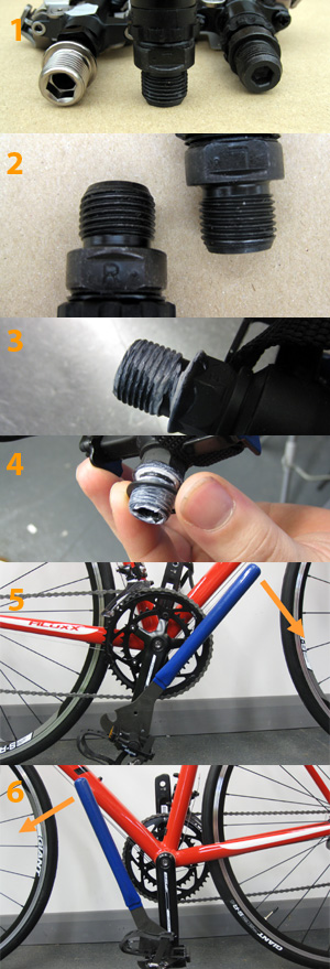 Fitting pedals to your bicycle