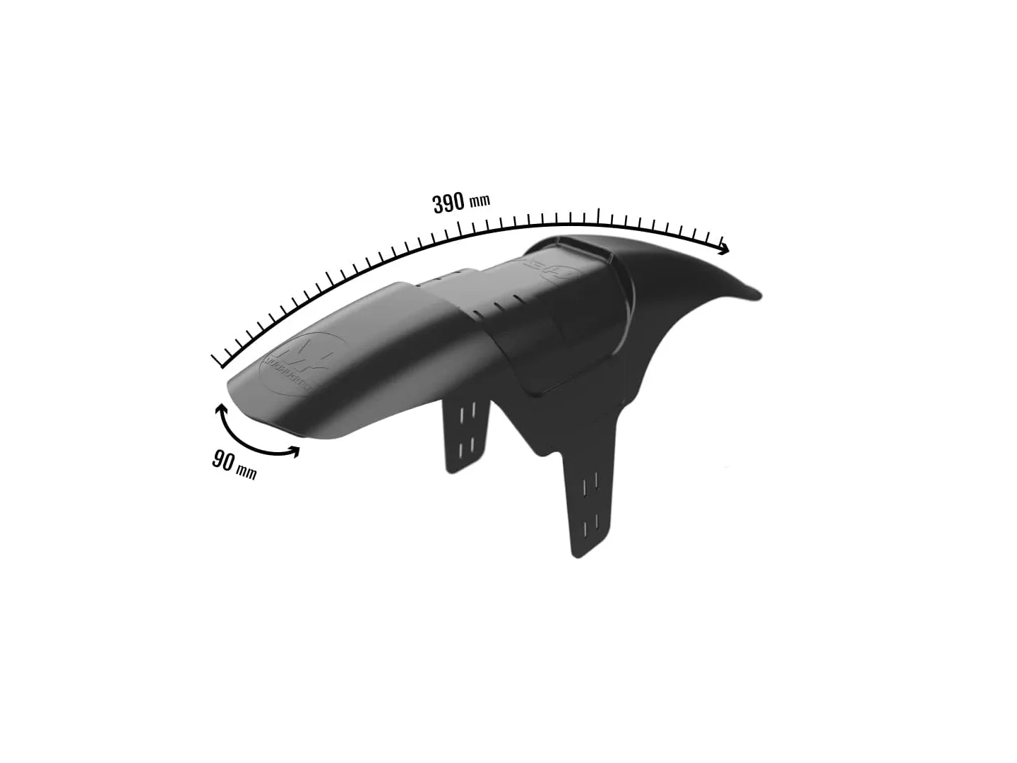 Large Mudhugger SHORTY EVO Mudhugger - Ziptie fitting