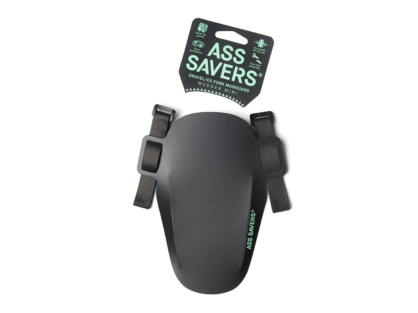Large Ass Saver Mudder Mini Front Black