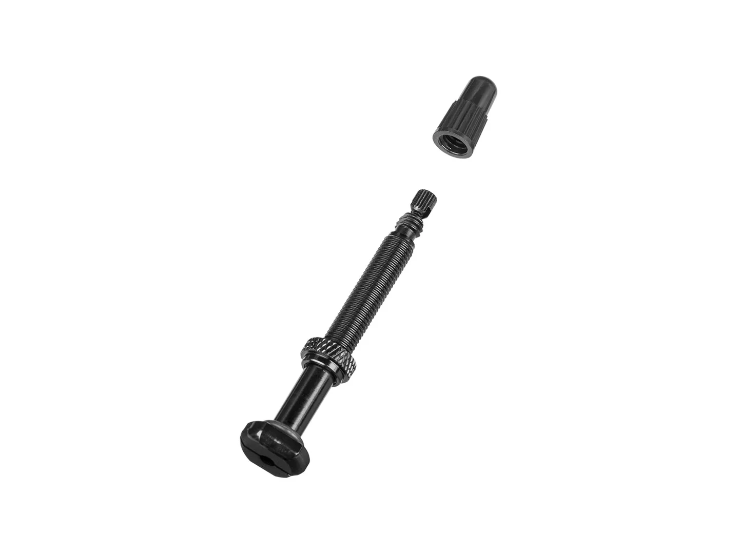 Large Bontrager Aeolus Pro 3V Tubeless Valve 55 mm Black