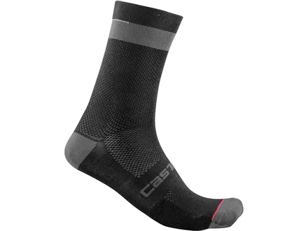 Castelli Alpha 18 Socks Black/Dark Grey