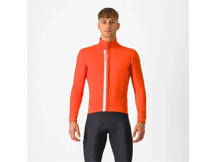 Castelli Entrata Jacket Brilliant Orange/Silver