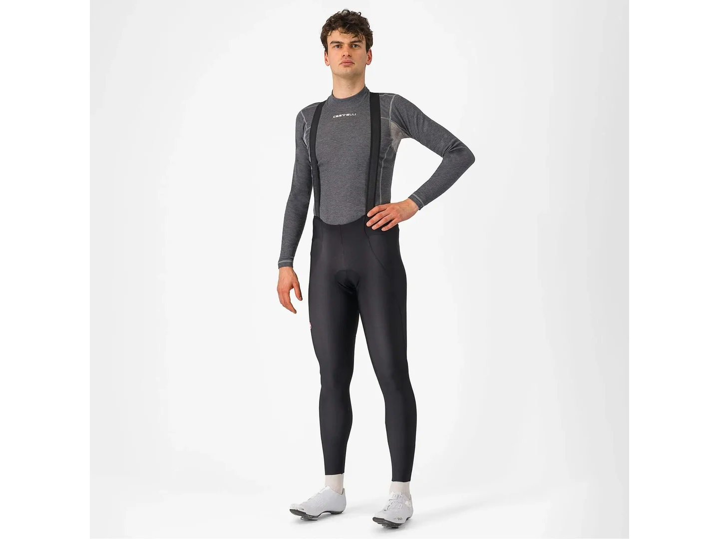 Large Castelli Espresso Bib Tights Black