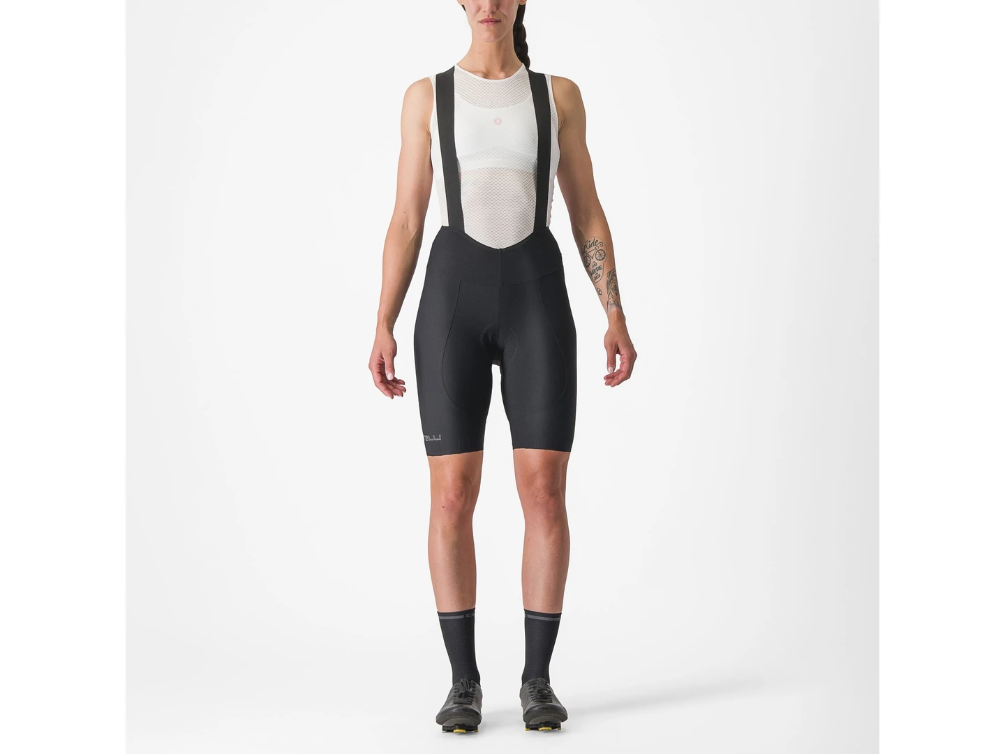 Large Castelli Espresso Women's DT Bibshorts Black