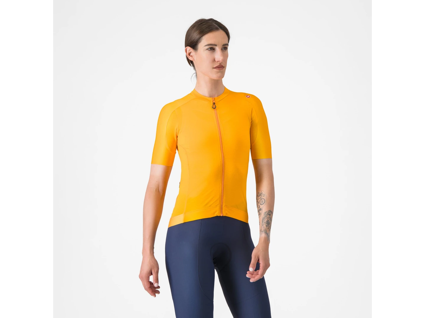 Large Castelli Espresso Women's Jersey Vivid Orange