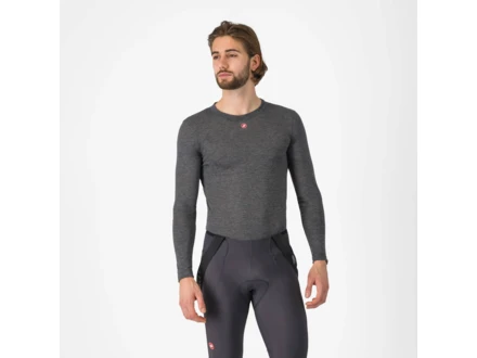 Castelli Medio Long Sleeve Base Layer Grey