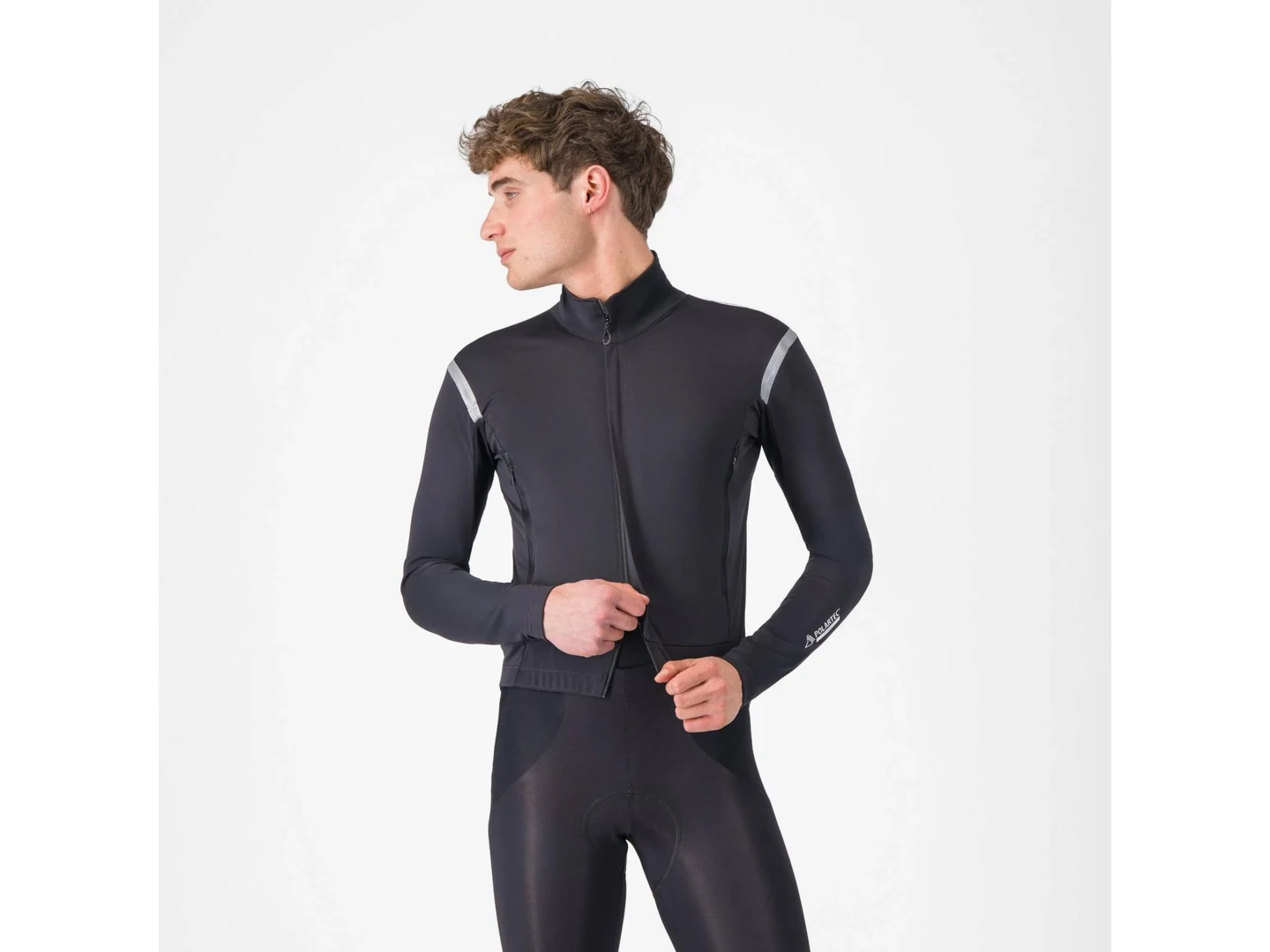 Large Castelli Perfetto RoS 3 Jacket Light Black/Silver Reflex