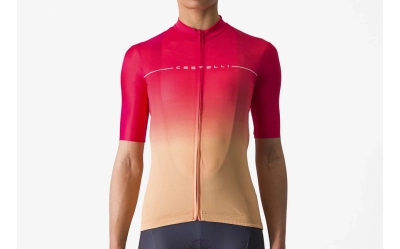 Castelli Salita Jersey Hibiscus/Orange - 14 Podium Points