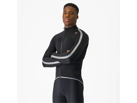 Castelli Ultra Rain Cape Black/Silver Reflex