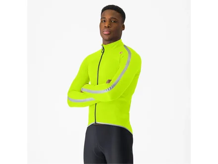 Castelli Ultra Rain Cape Lime/Silver Reflex