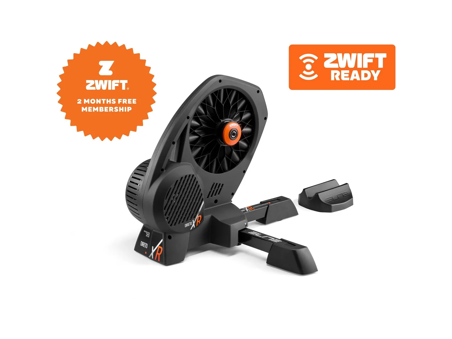 Large Elite Direto-XR direct drive FE-C Trainer with Zwift Cog and Click