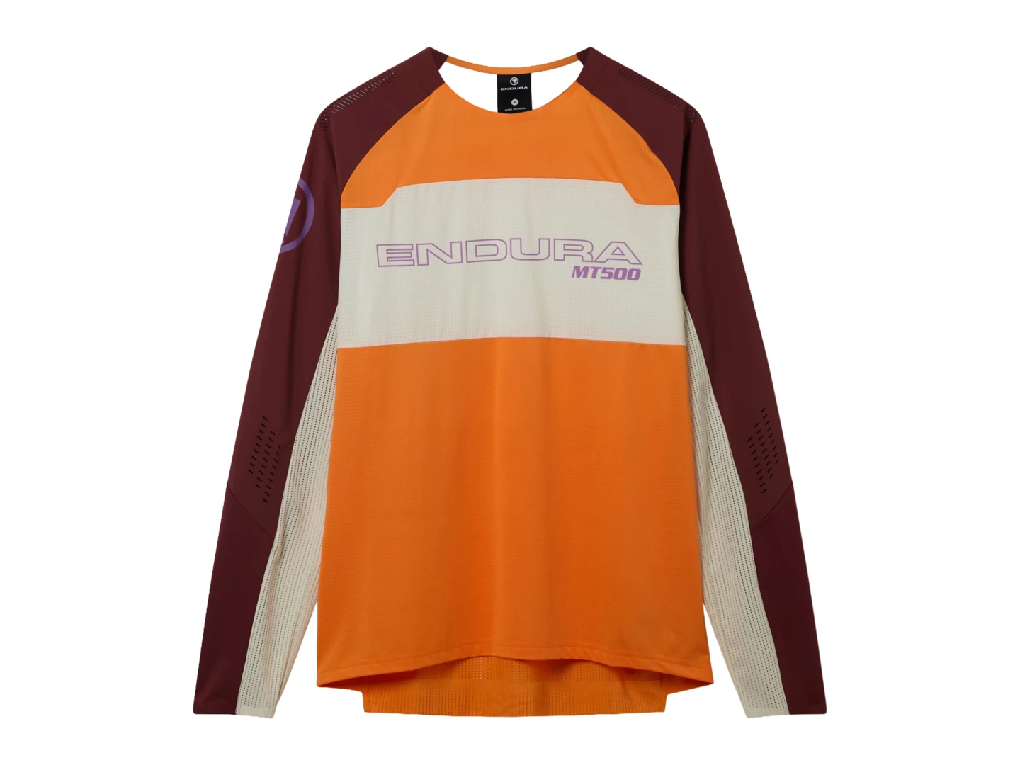 Large Endura MT500 Burner Lite L/S Tee End Orange