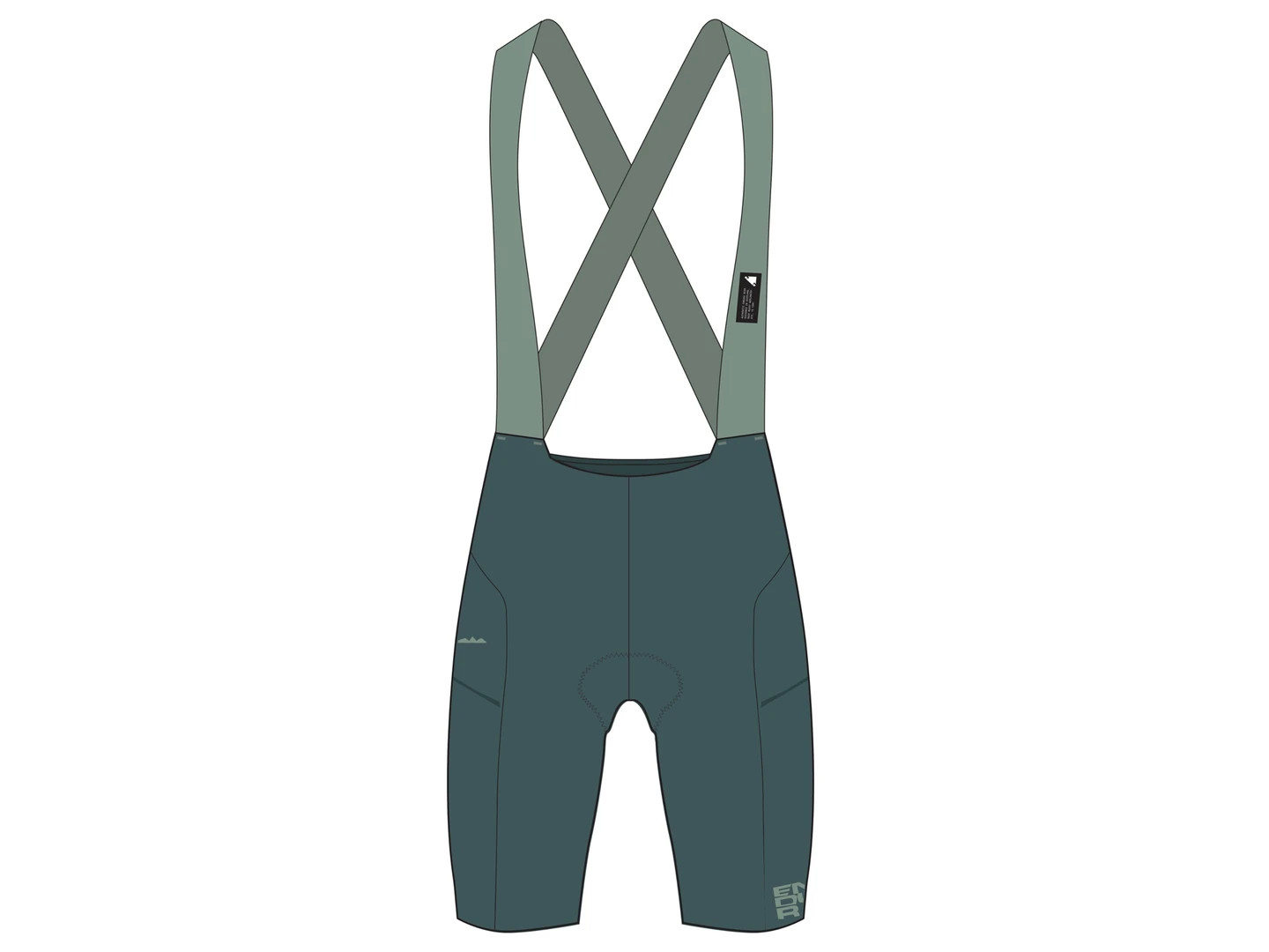 Large Endura Women's AllTrack Ride Bibshort Teal