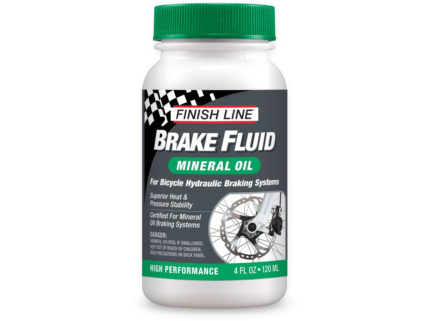 Large Finish Line Mineral Oil Brake Fluid 120 ml