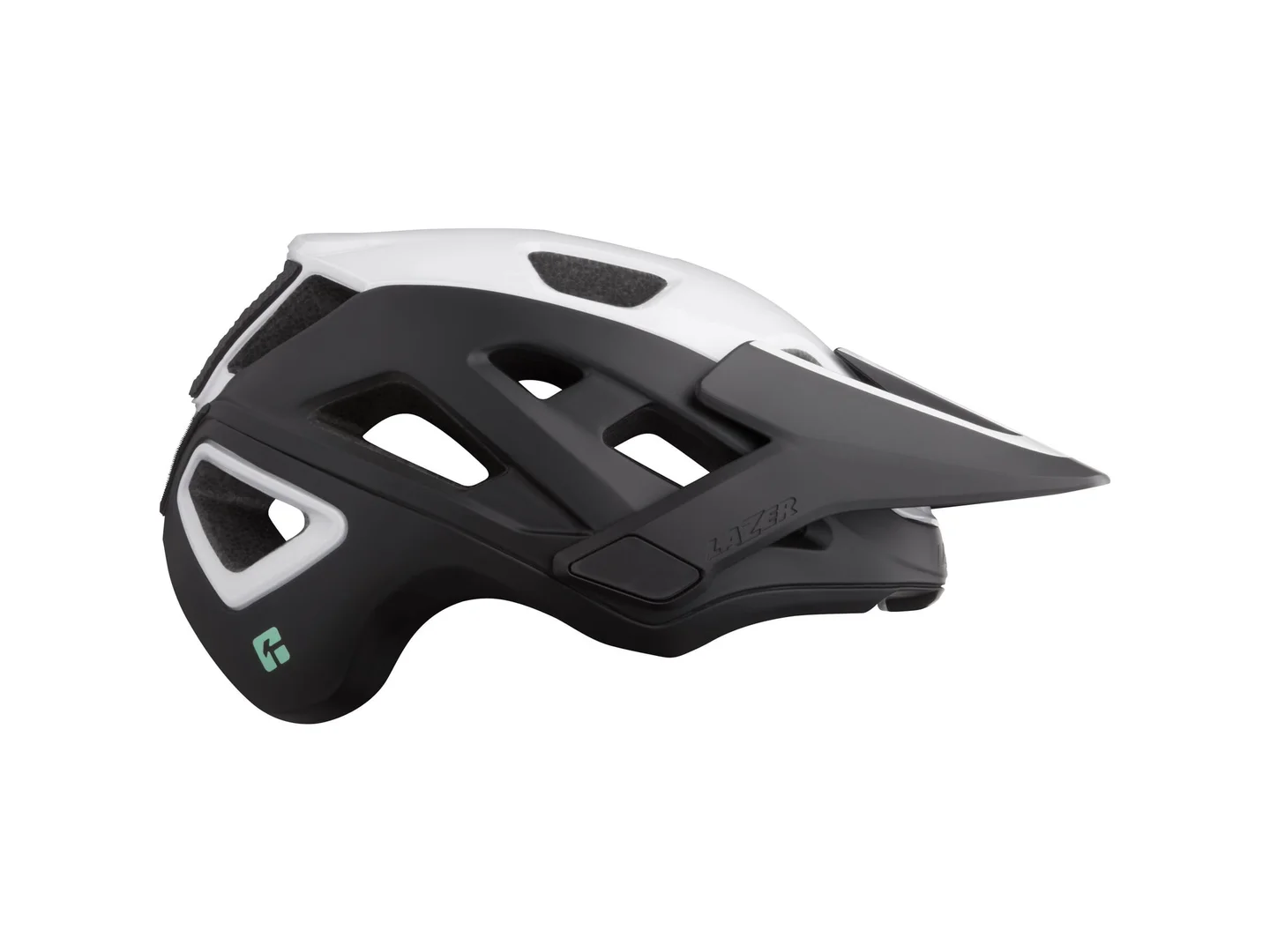 Large Lazer Jackal KinetiCore Helmet Matt White/Black