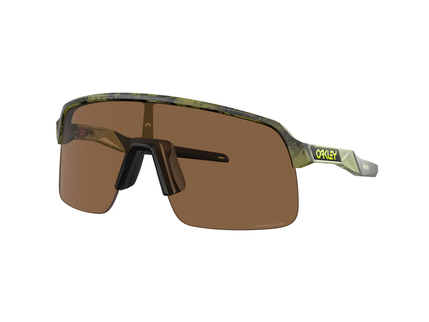 Large Oakley Sutro Lite Matte Trans Fern Swirl Prizm Bronze
