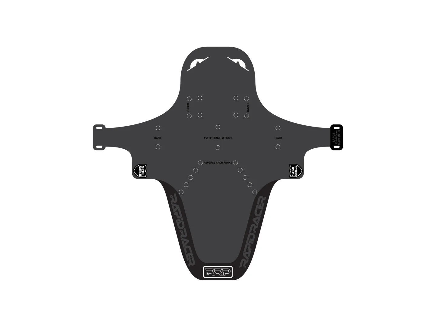 Large RRP Enduro Guard Black