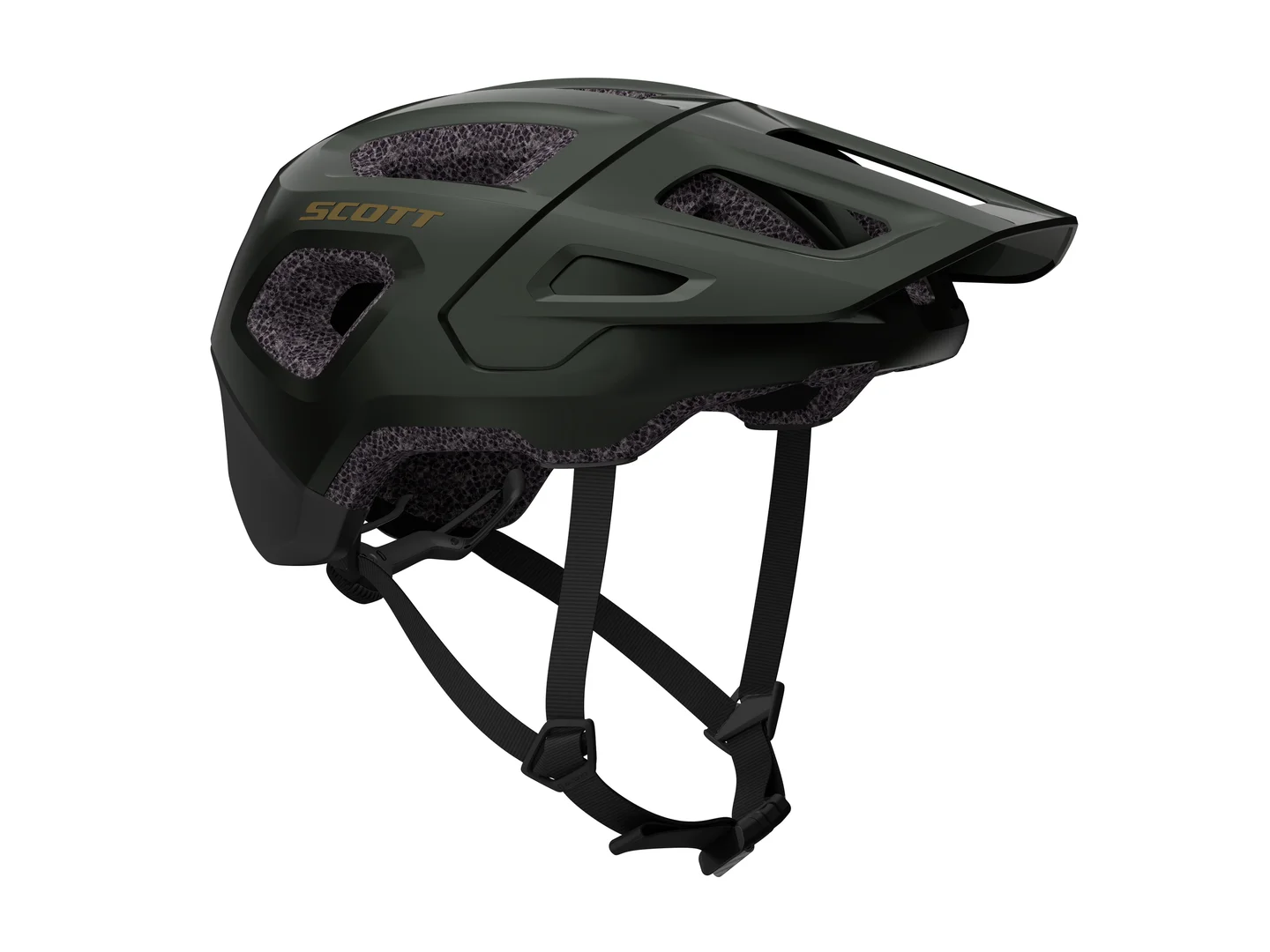 Large Scott Argo Plus Helmet Dark Moss Green