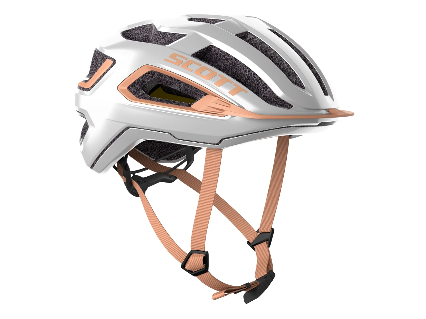 Large Scott Arx Plus Helmet White/Rose