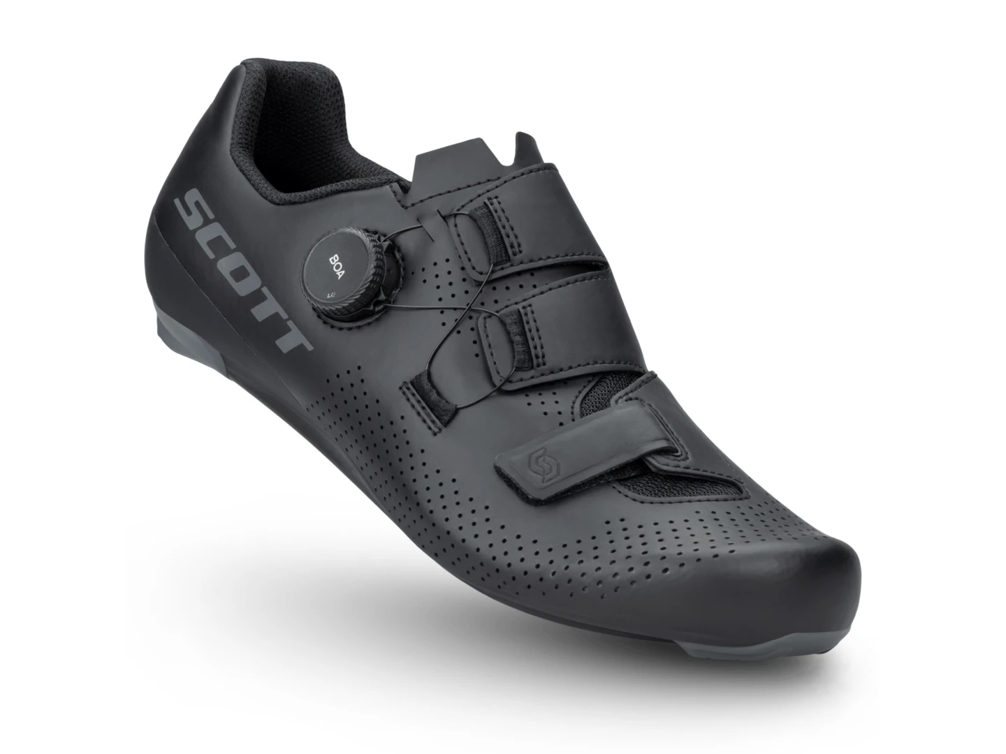 Large Scott Road Team Boa Shoe Matt Black/Dark Grey