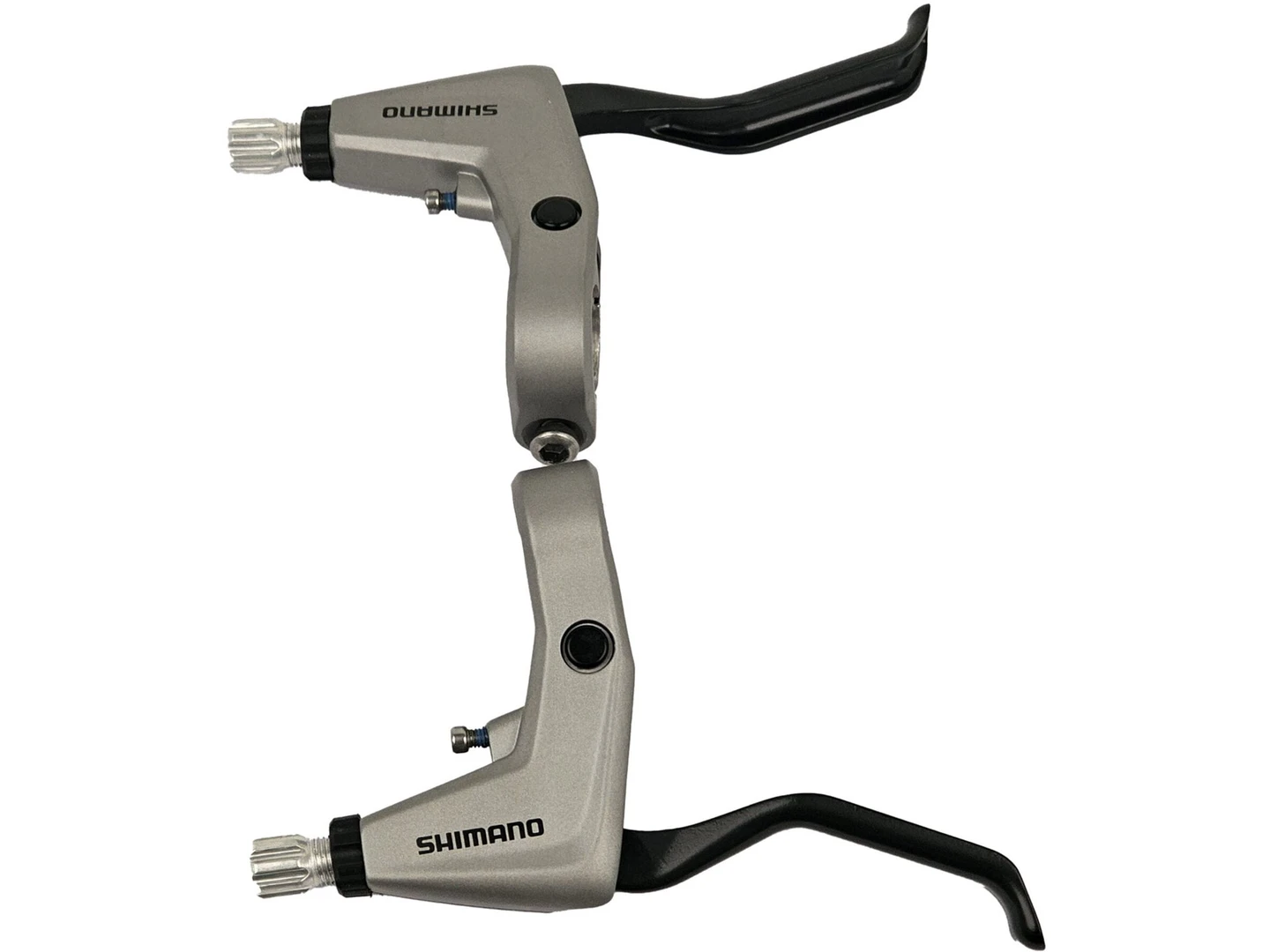 Large Shimano BL-T4000 Alivio 2-Finger V-Brake Levers Silver