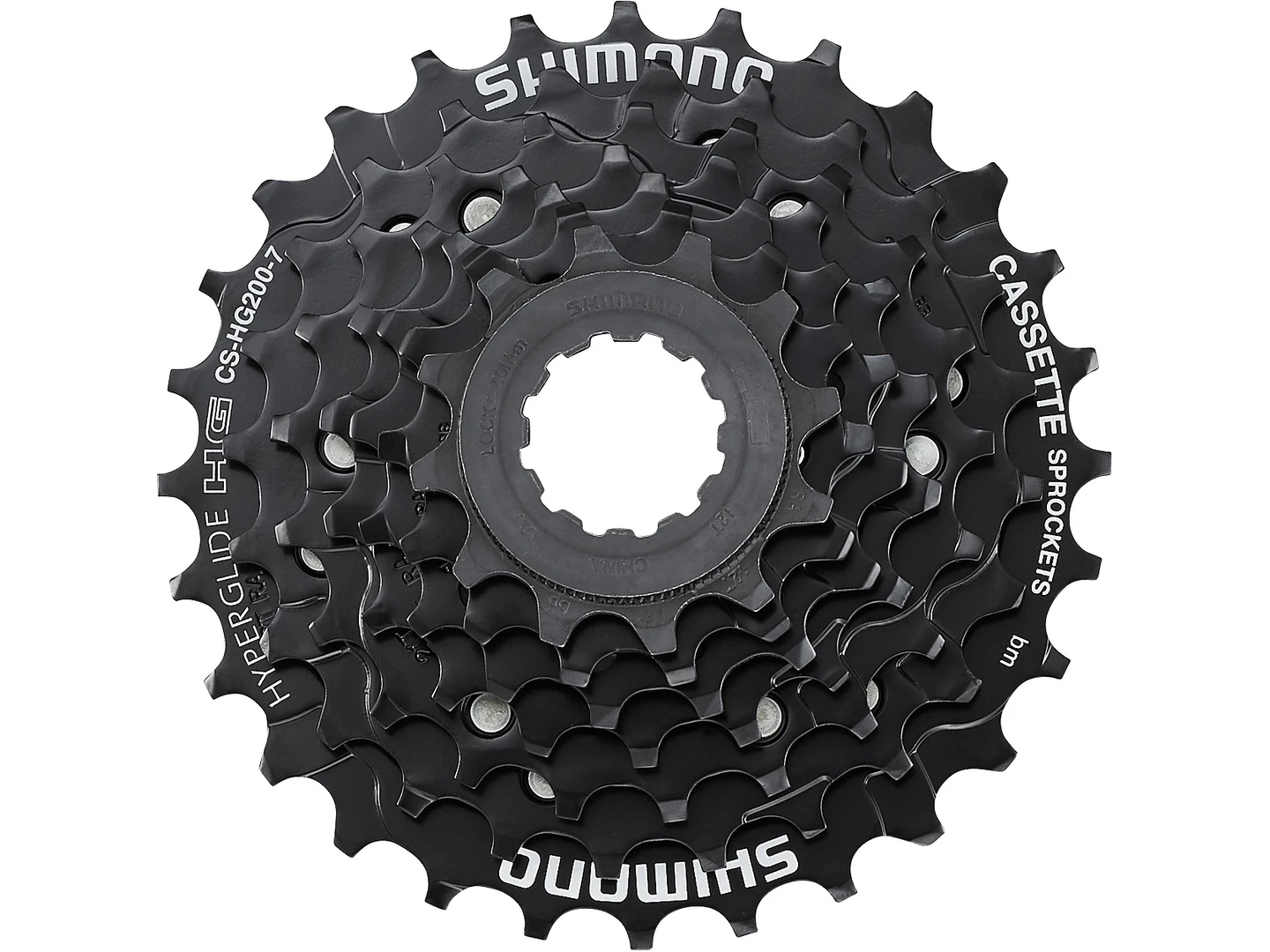Large Shimano CS-HG200 7-Speed Cassette 12-28T