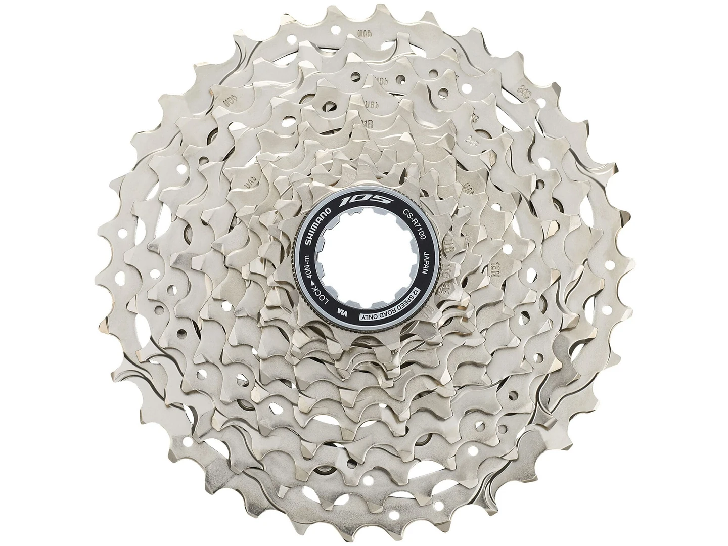 Large Shimano CS-R7101 105 12-Speed Cassette 11-34T