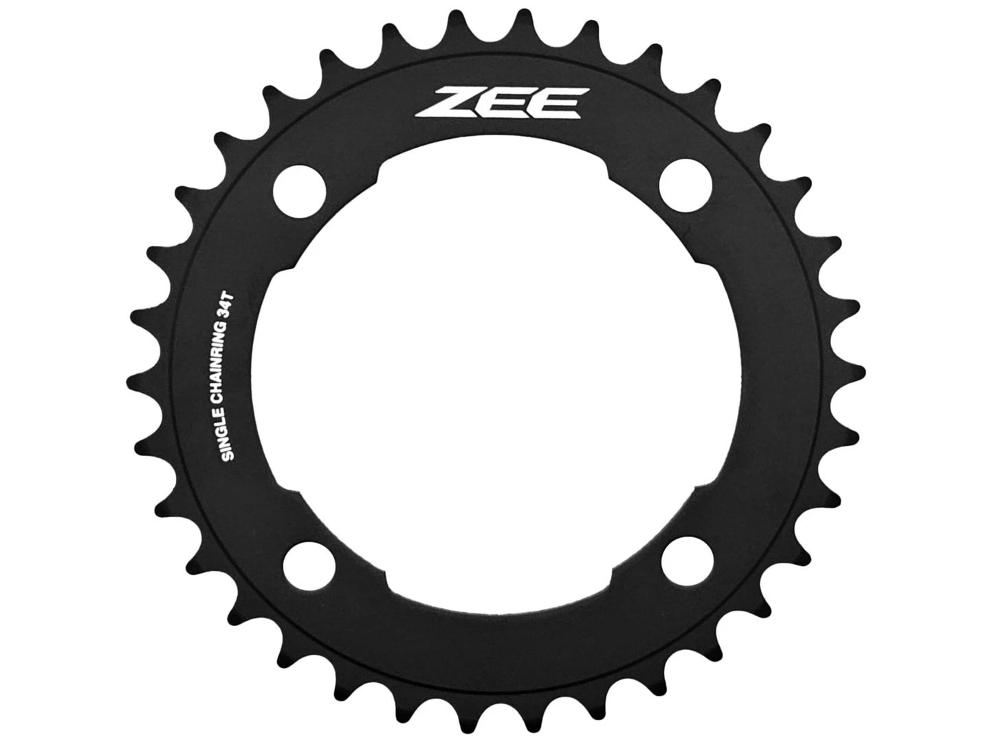 Large Shimano FCM640 ZEE Chainring 34T Black