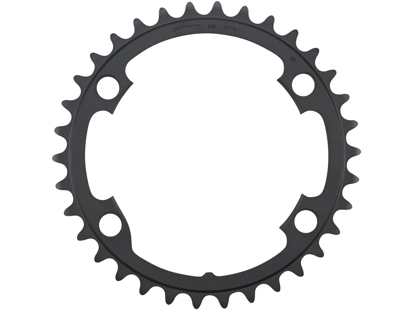 Large Shimano FCR8000 Ultegra 34T MS Chainring