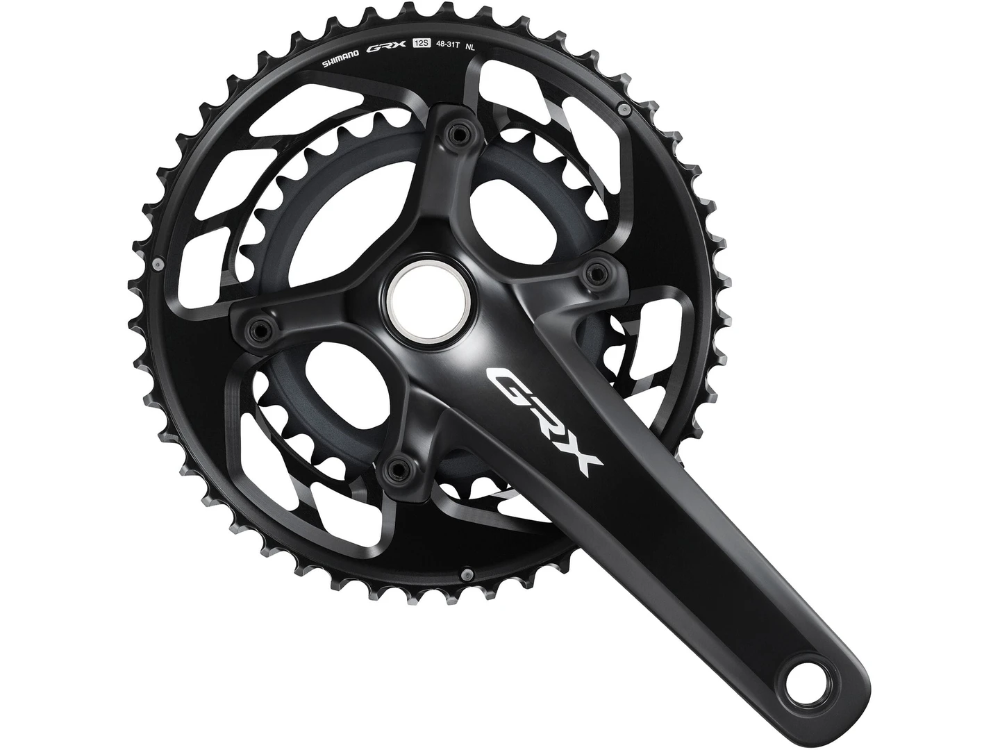 Large Shimano FC-RX820 GRX Chainset 48/31 12-Speed