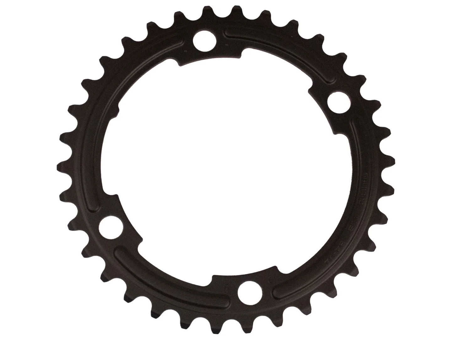 Large Shimano FC5800 34T MA Black Chainring