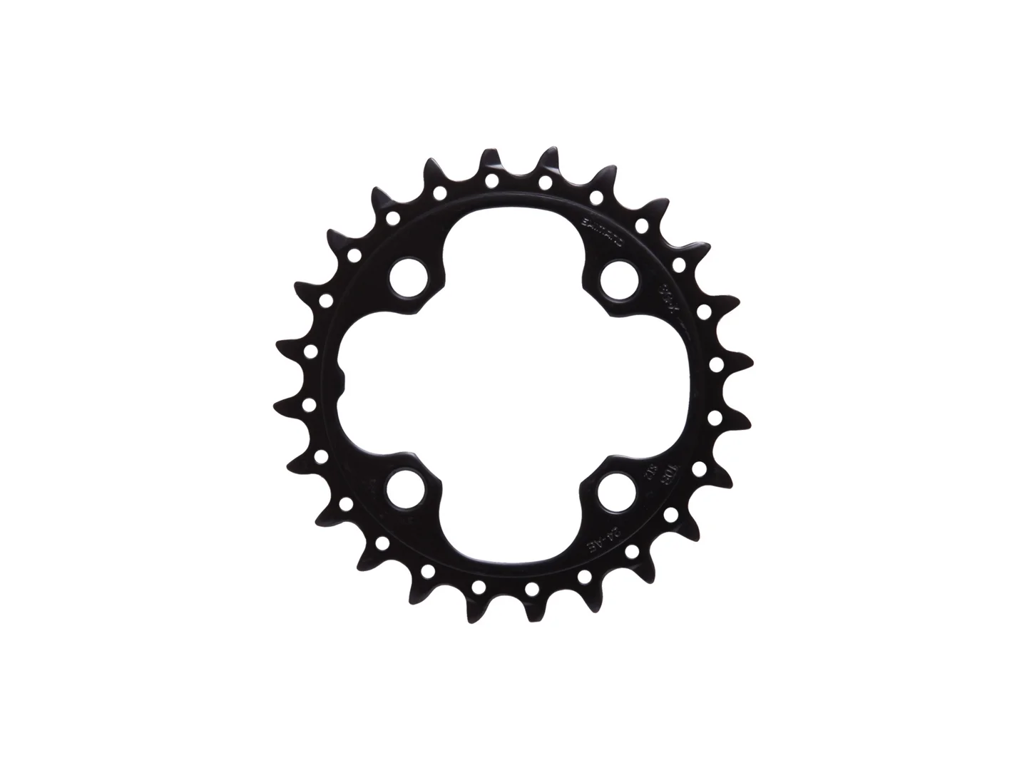Large Shimano FCM590-10 24T A Chainring