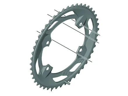 Shimano FCRX610-12 46T NS Chainring