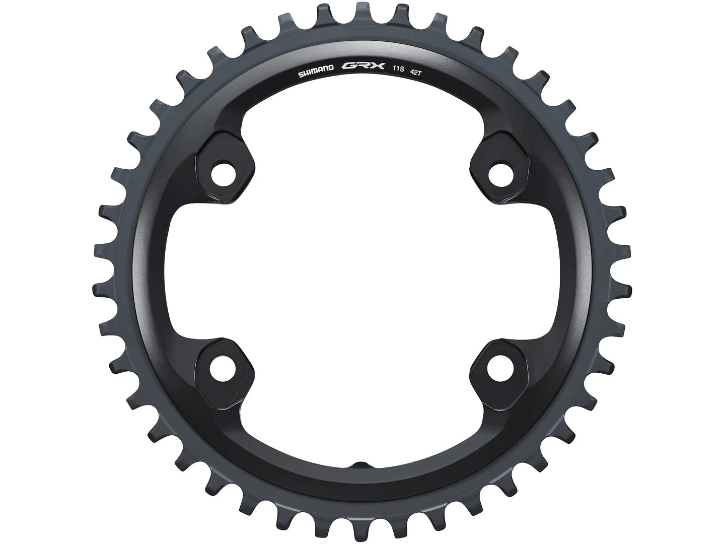 Large Shimano FCRX810 42T Black Chainring