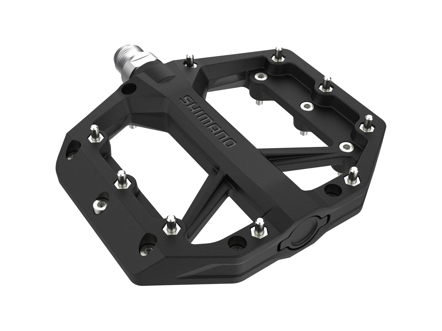 Large Shimano GR400 Flat Pedal Black