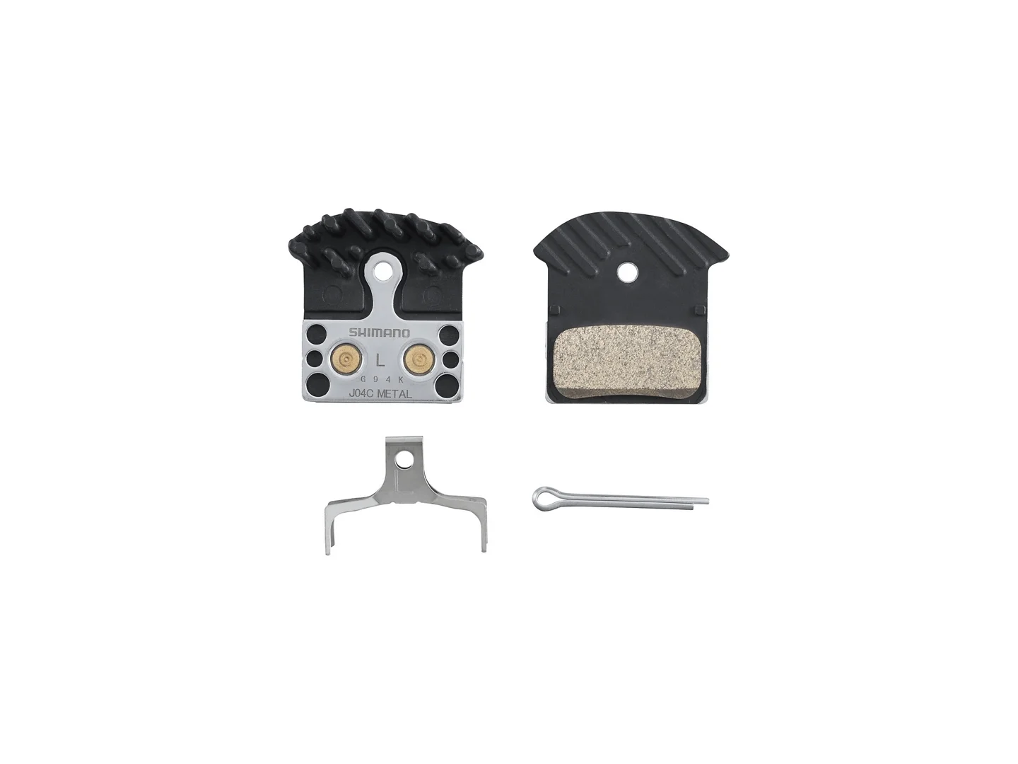 Large Shimano J04C Metal Brake Pads