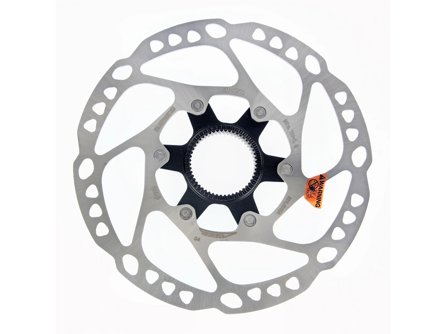 Large Shimano SMRT64 Deore Centre-Lock Disc Rotor 160mm