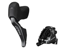 Shimano ST-RX825 GRX Di2 12-speed STI bled with BR-RX820 calliper