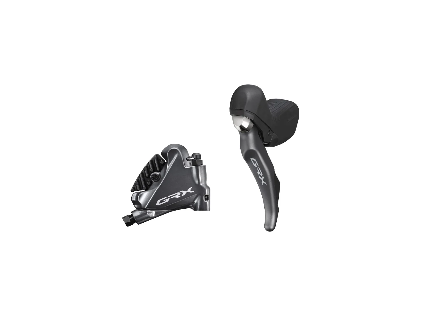 Large Shimano STRX810 GRX Shifter with Flat Mount Calliper
