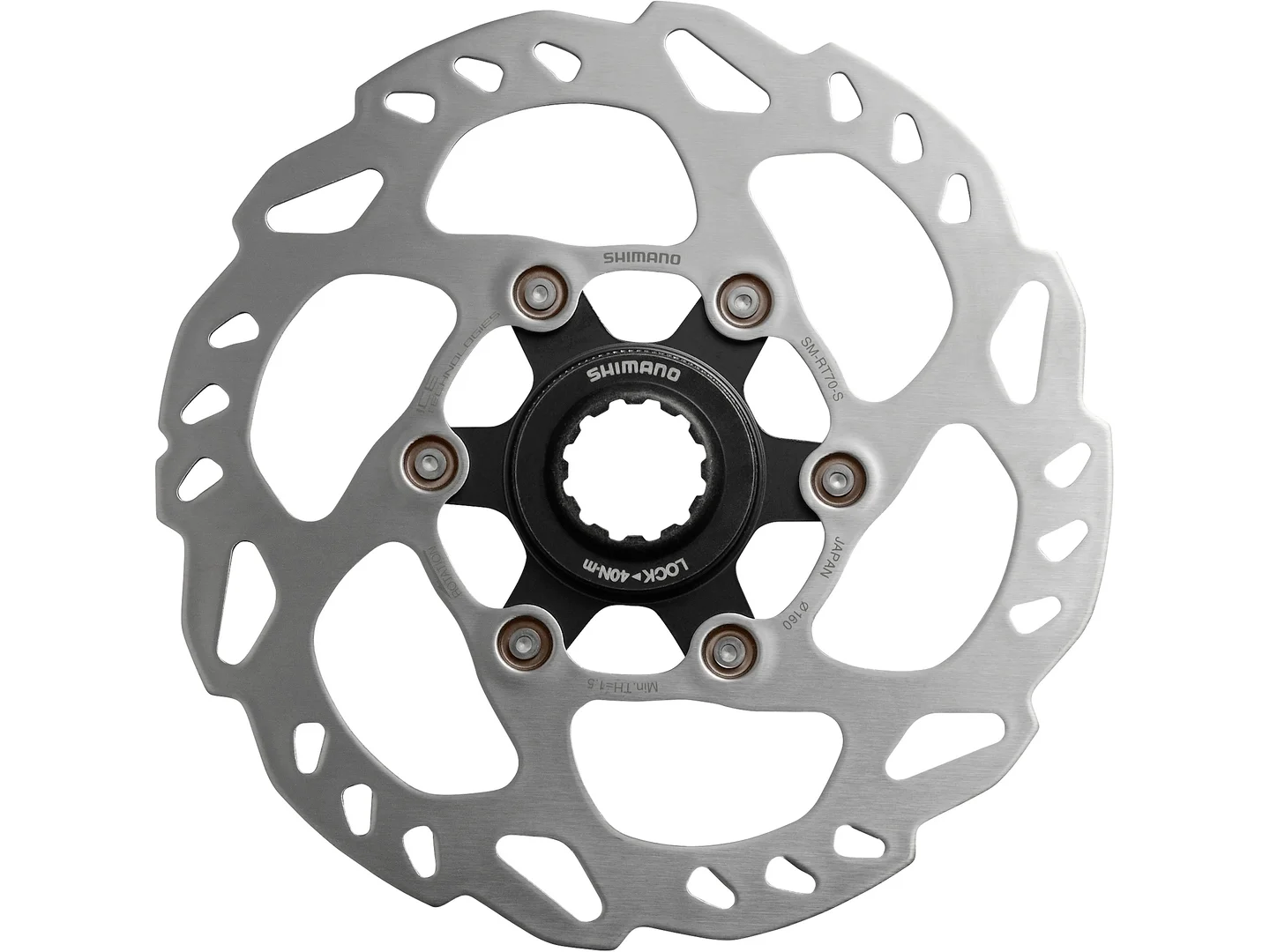 Large Shimano SMRT70 Centre Lock Disc Brake Rotor