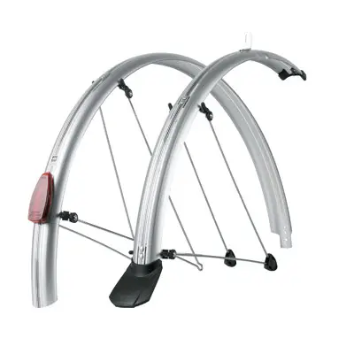 SKS P45 Chromoplastic Mudguard Silver - 7 Podium Points