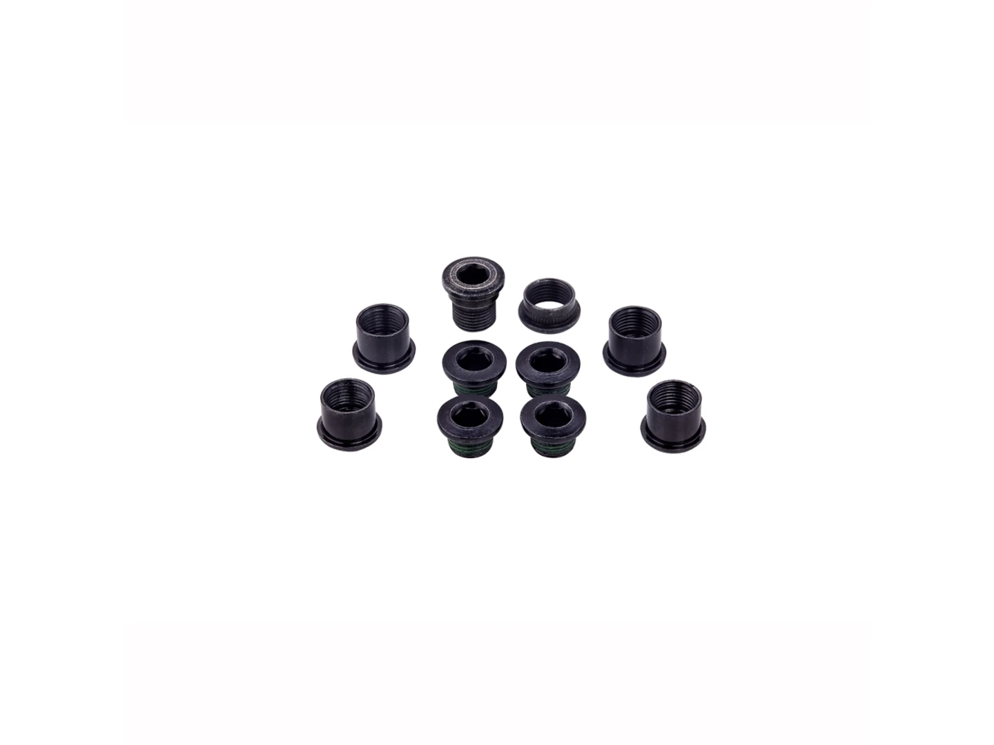 Large Sram Chainring Bolt Kit Red/Quarq Hidden Bolt 5-Arm Steel Black