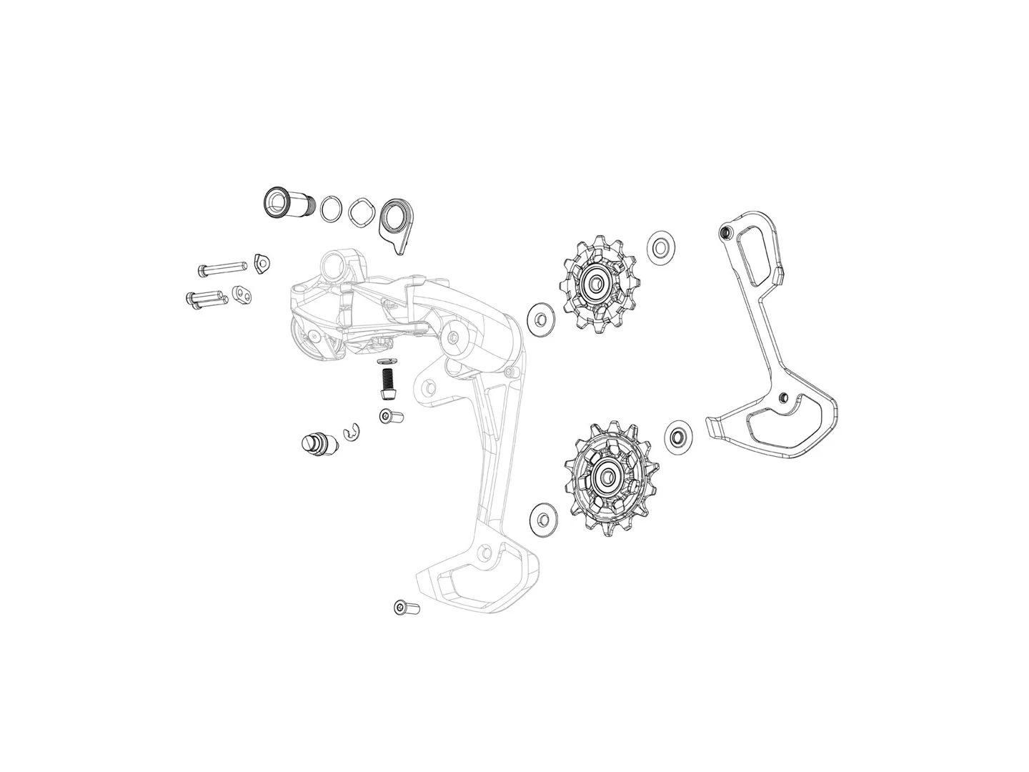 Large SRAM X01 Jockey Wheel Set