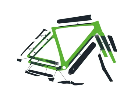 Syncros Addict Gravel Frame Protection Kit Gloss