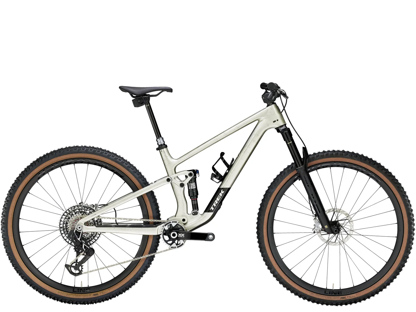Large Trek Top Fuel 9.9 XX AXS Lunar Silver