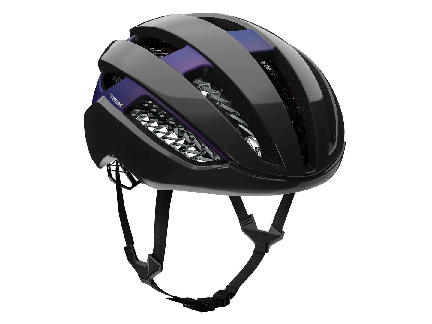 Large Trek Circuit Wavecel Helmet Dnister Black/Purple Flip