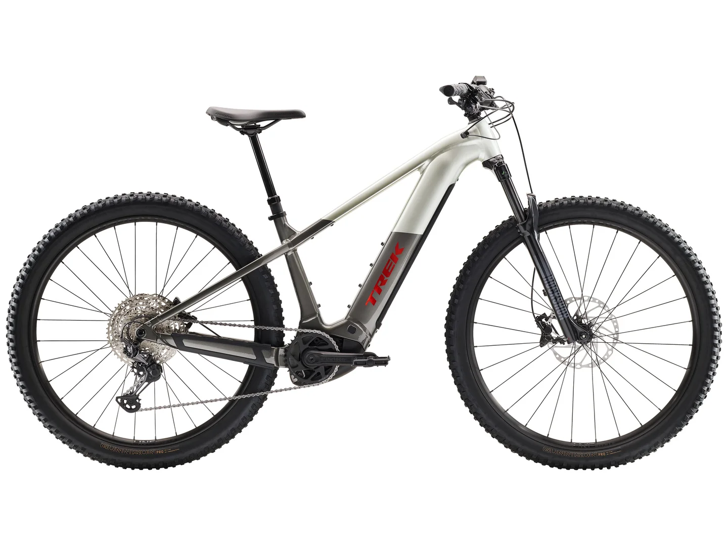 Large Trek Powerfly+ 6 Gen 5 Lunar Silver