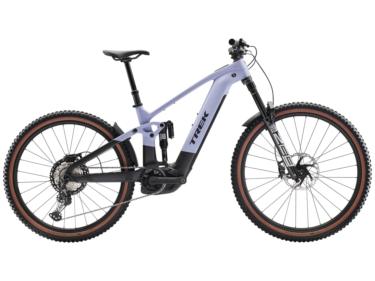 Large Trek Rail+ 9.8 XT Gen 5 Lavender Haze