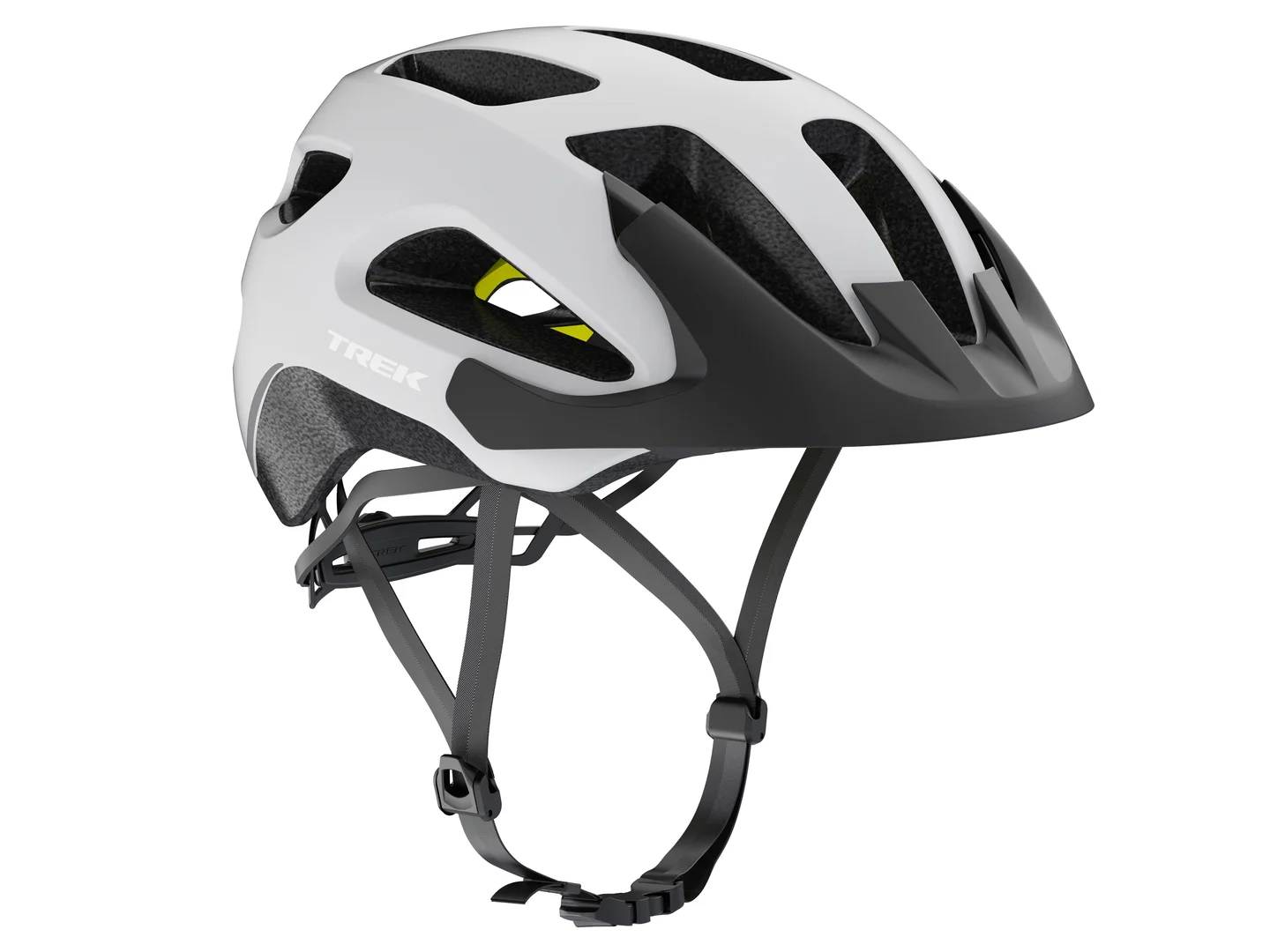 Large Trek Solstice MIPS Bike Helmet Crystal White